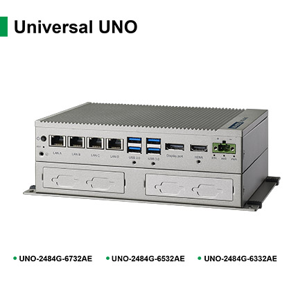 Máy tính công nghiệp Advantech UNO-2484G-9S53  Intel ® Core ™ i7 / i5 / i3 với 8 x COM, 8 x USB, 4 x GbE, 1 x mPCIe, HDMI, DP